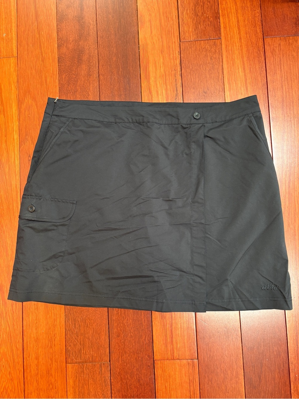 Avia Black Athletic Skort with Side Pocket ladies XL